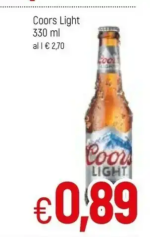 Famila Coors Birra Light offerta