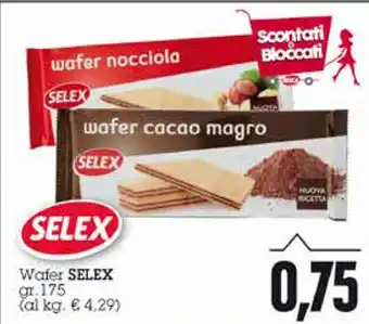 Emi Supermercati Selex Wafer 175gr. offerta