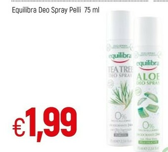 Famila Equilibra Deo Spray Pelli 75ml offerta