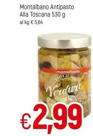 Montalbano Antipasto Alla Toscana 530 G