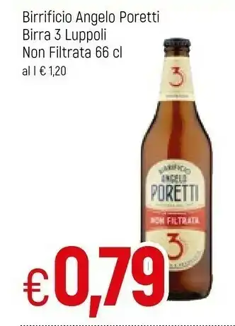 Famila Angelo poretti Birra 3 Luppoli Non Filtrata offerta