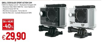 Qbell 202b Black Sport Action Cam