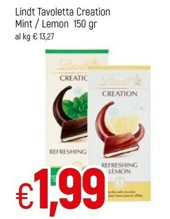 Lindt Tavoletta Creation Mint