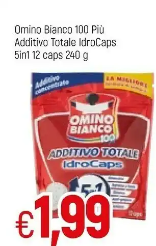 Famila Omino Bianco 100 Piu Additivo Totale IdroCaps 5in1 offerta