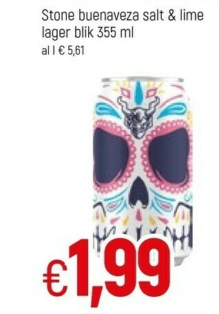 Famila Stone Buenaveza Salt & Lime Lager Blik offerta