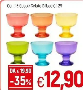 Famila 6 Coppe Gelato Bilbao 290 Ml offerta