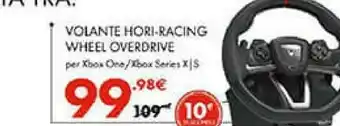 Gamestop Hori Racing Wheel Overdrive Nero, Argento Sterzo + Pedali Xbox Series S, Xbox Series X offerta