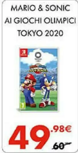 Gamestop Nintendo Mario & Sonic At The Olympics Tokyo 2020, Switch Switch Basic offerta