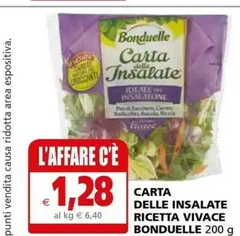 Il Gigante Bonduelle Carta Delle Insalate Ricetta Vivace offerta