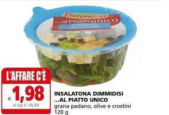 Il Gigante Dimmidisì I Piatti Unici Insalatone Arricchite Con Scaglie Di Grana Padano, Olive Nere E Crostini Saporiti 120 G(ml) offerta