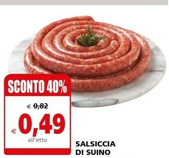 Il Gigante Salsiccia Di Suino offerta