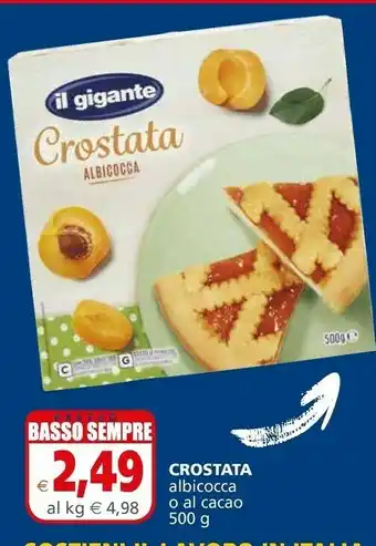 Il Gigante Il Gigante Crostata Albicocca O Al Cacao offerta