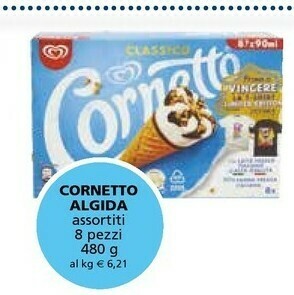Il Gigante Algida Cornetto Classico Formato Speciale 480 G(ml) offerta