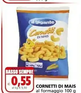 Il Gigante Il Gigante Cornetti Di Mais 100 G offerta
