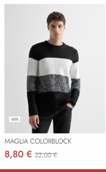 Maglia colorblock