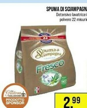 Lillapois Spuma di Sciampagna Detersivo lavatrice offerta