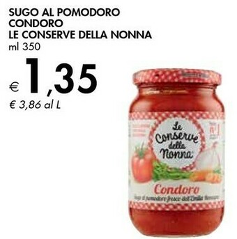 Bennet Le Conserve della Nonna - Condoro Sugo al Pomodoro 350 g(ml) offerta