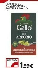 Coop Gallo Riso Arborio Da Agricoltura Sostenibile offerta