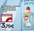 Coop Omino Bianco Detersivo Liquido Per Lavatrice offerta