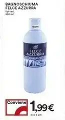 Coop Felce Azzurra Bagnoschiuma Classico offerta