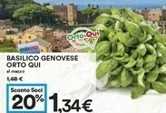Coop Orto Qui Basilico Genovese offerta