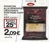 Coop Coop Focaccia Alla Genovese Croccante Fior Fiore offerta