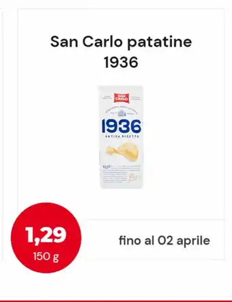 Rossetto Group Patatine san carlo 1936 150g offerta