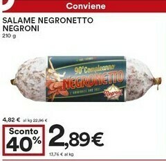 Coop Negroni Negronetto 210 G(ml) offerta
