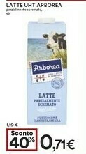 Coop Arborea - Latte Parzialmente Scremato UHT offerta