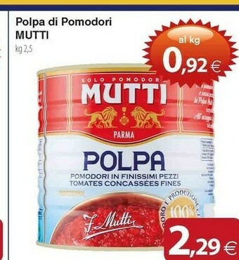 Docks Cash&Carry Mutti Pomodori pelati offerta