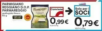Coop Parmareggio Parmigiano Reggiano Dop 60g offerta