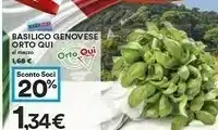 Coop Basilico Genoveue Orto Qui offerta