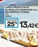 Coop Salumificio Chiesa Lardo Pancettato Al Basilico Genovese offerta