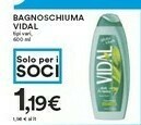 Coop Vidal Bagnoschiuma offerta