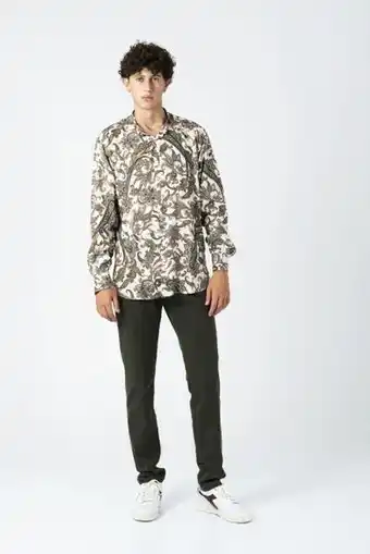 Camicia uomo nuvolari brigham panna