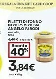 Coop Angelo parodi Filetti Di Tonno In Olio Di Oliva offerta