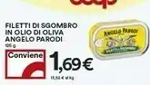 Coop Angelo parodi Filetti Di Sgombro In Olio Di Oliva offerta