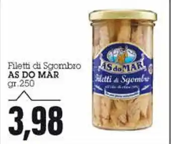 Emi Supermercati As do Mar Filetto di Sgombro 250gr offerta