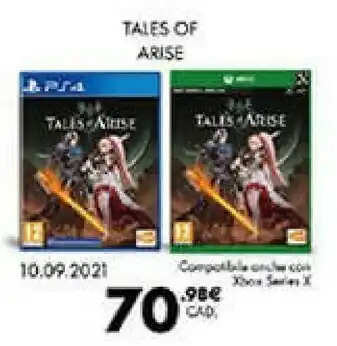 Gamestop Tales Of Arise Ps4 offerta