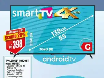 Samsung Tv Led 55" Inno Hit Mod. Ih55sk