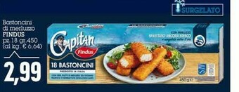 Emi Supermercati Findus Bastoncini Di Merluzzo offerta