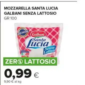 Tigre Galbani Mozzarella Senza Lattosio Santa Lucia 100 G(ml) offerta