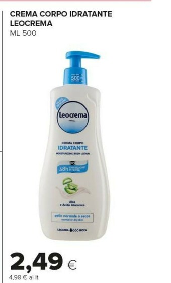 Tigre Leocrema Crema Corpo Idratante offerta