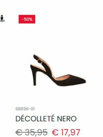 Decollete nero