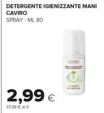 Tigre Caviro Detergente Spray Igienizzante Mani 80ml offerta