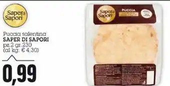 Saper di Sapori Puccia salentina 2pz. 230gr.