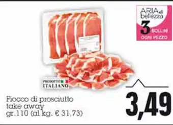 Emi Supermercati Fiocco di Prosciutto take away 110gr offerta