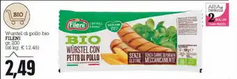 Emi Supermercati Fileni Wurstel di pollo bio 200gr offerta