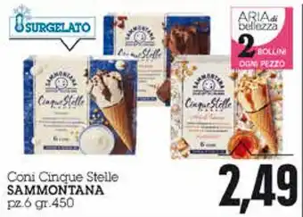 Emi Supermercati Sammontana Coni Cinque Stelle 6pz. 450gr. offerta