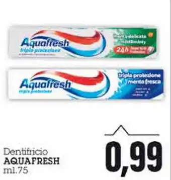 Emi Supermercati Aquafresh Dentifricio 75ml offerta
